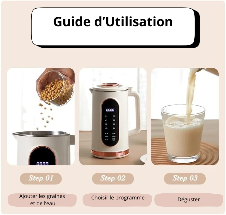 ZUNO™ Machine à Lait Végétaux