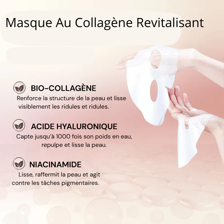 ZUNO™- Masque Au Collagène Revitalisant 2 pièces