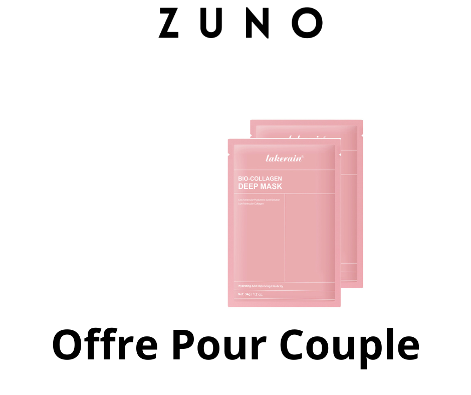 ZUNO™- Masque Au Collagène Revitalisant 2 pièces